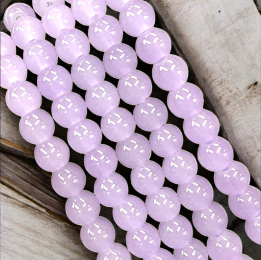 Light Purple Jelly Beads - 8 mm