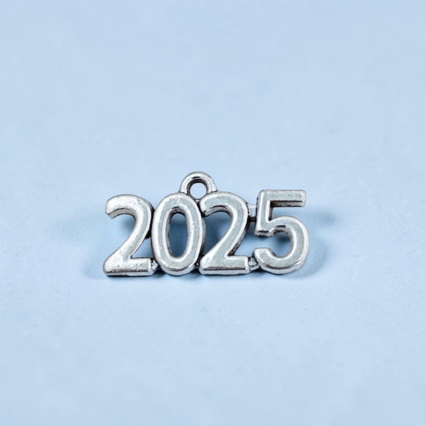 2025 Word Silver Metal Charm