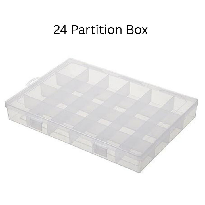 24 Partition Storage Box for Beads, Charms & Jewellery Making – Eva ...