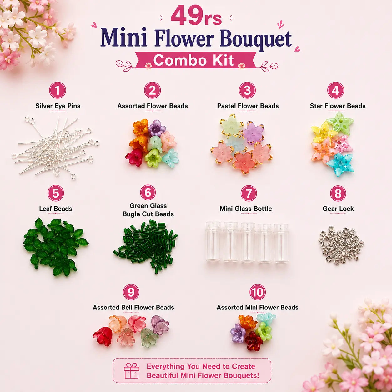 DIY Mini Flower Bouquet Kit | ₹49