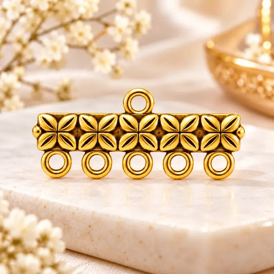 5 Hole Connector - Gold