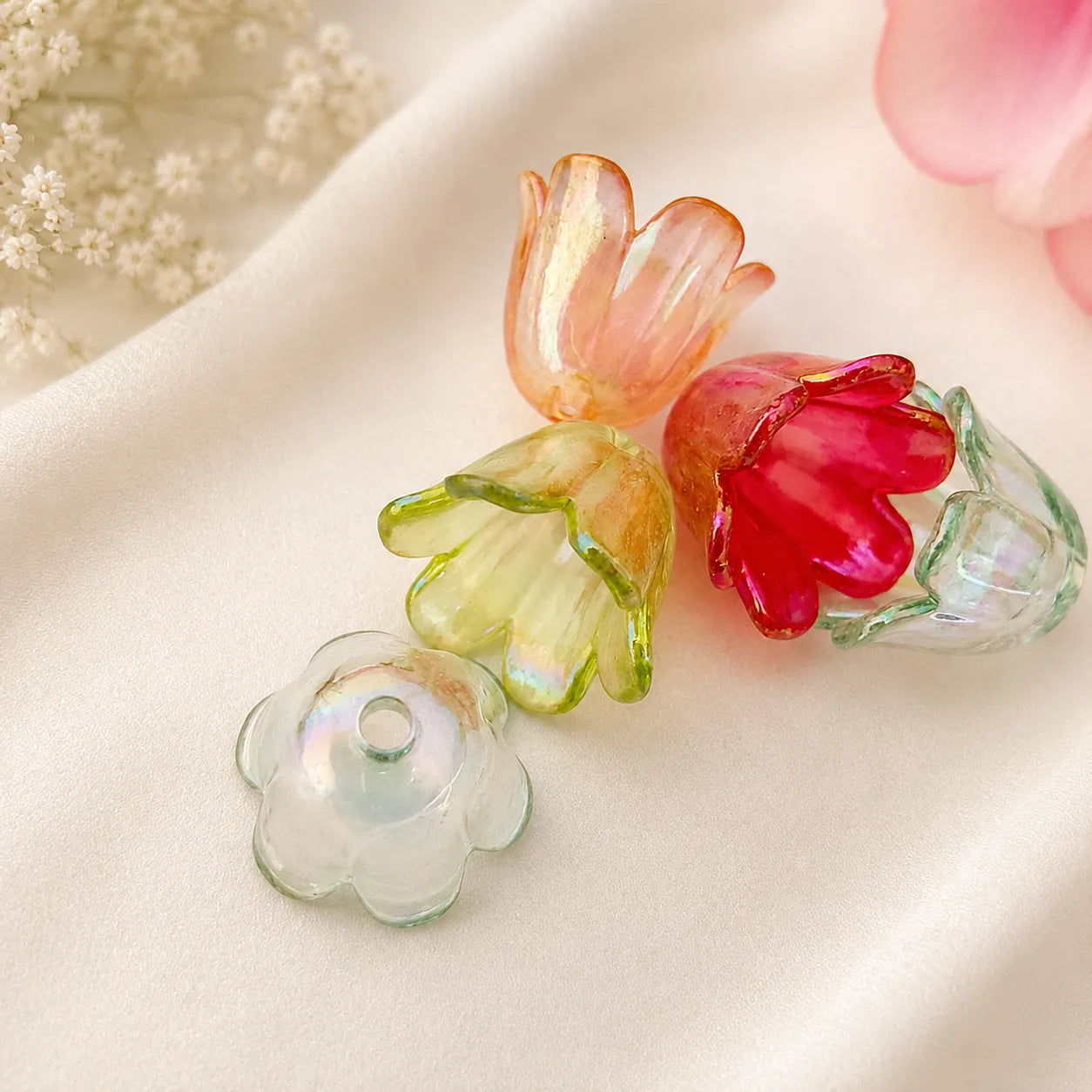 Acrylic Flower Buds Caps