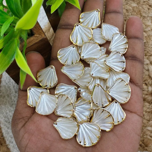 Acrylic Pearl Sea Shell Charms