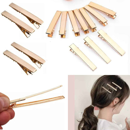 Alligator Hair Clip 4.5 cm - Gold (5 Pcs)
