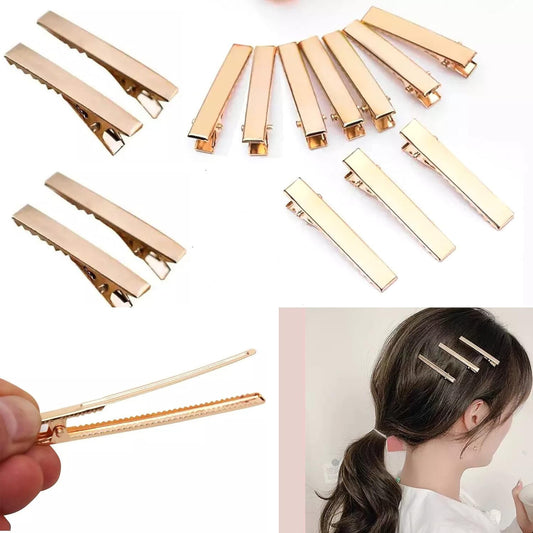 Alligator Hair Clip 4.5 cm - Gold (5 Pcs)