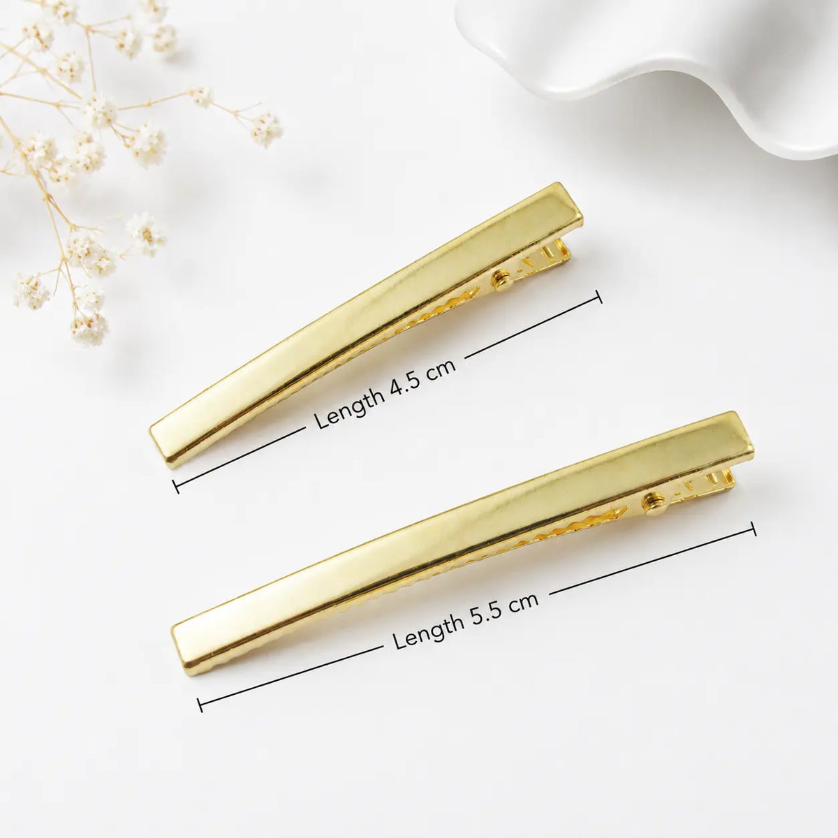 Alligator Hair Clip/Pin - Gold (5 Pcs) - Eva Fashion and Craft
