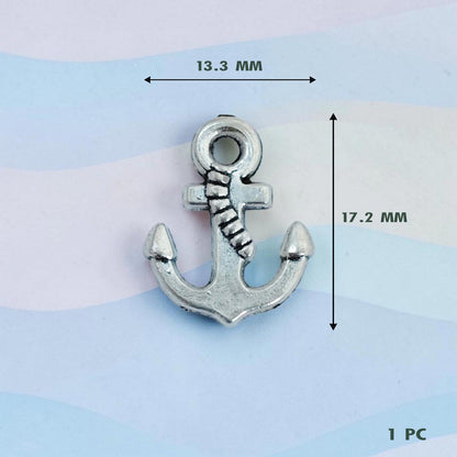 Anchor Chain Silver Metal Charms