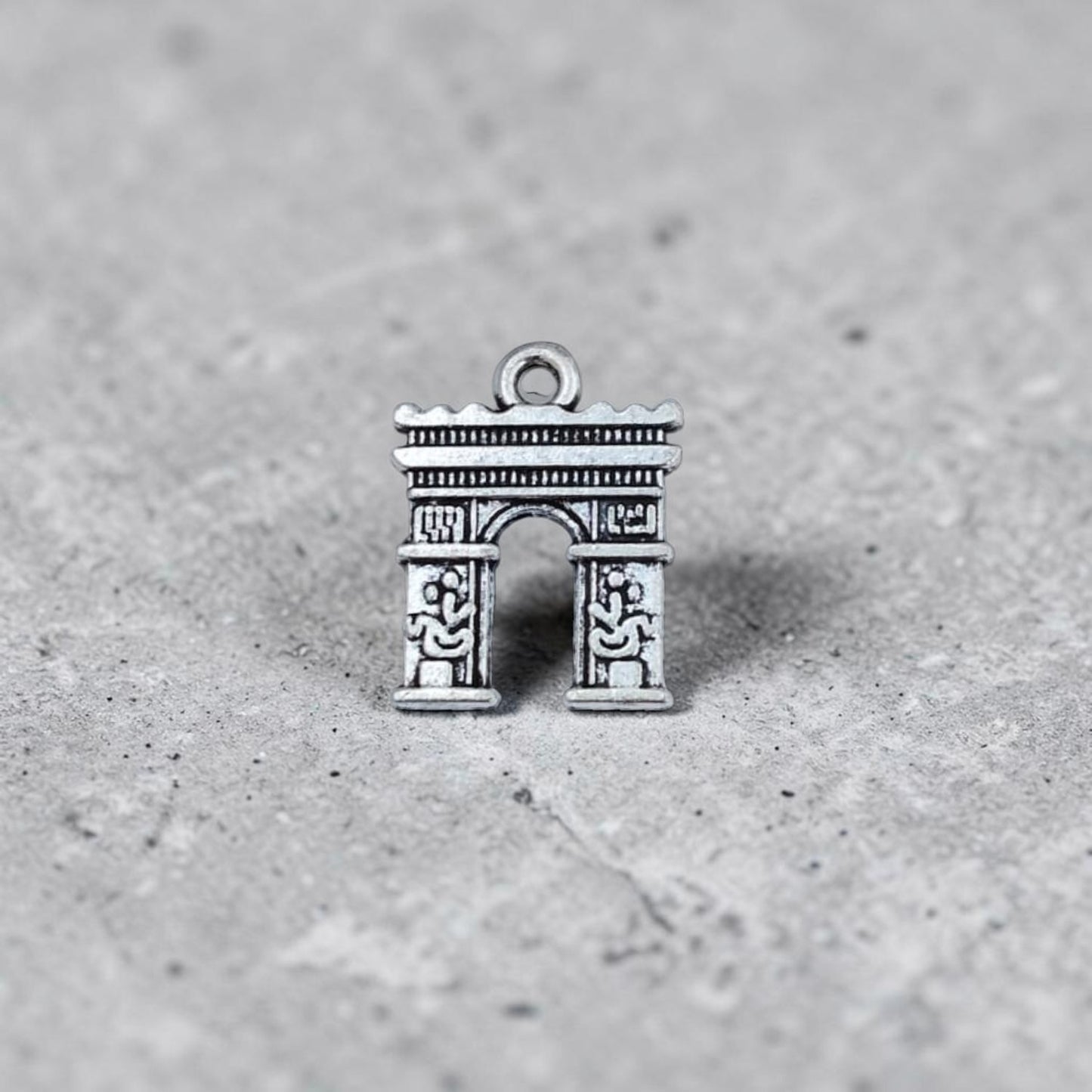 Arc de Triomphe Silver Metal charms