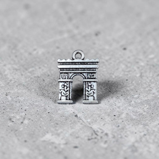 Arc de Triomphe Silver Metal charms