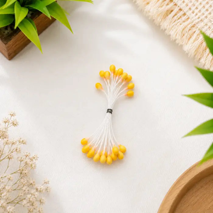 Artificial Flower Stamens - Orange