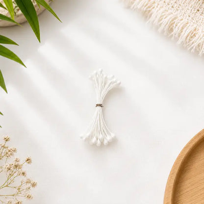 Artificial Flower Stamens - White