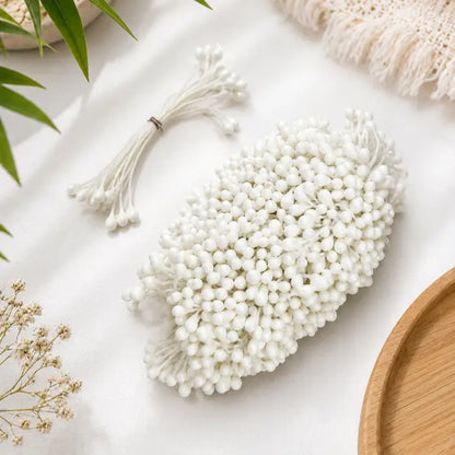 Artificial Flower Stamens - White