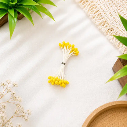 Artificial Flower Stamens - Yellow