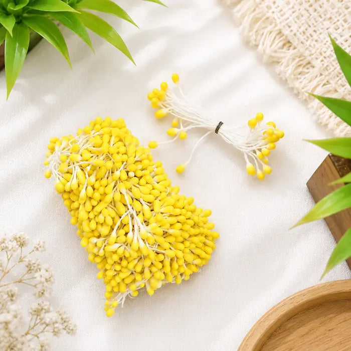 Artificial Flower Stamens - Yellow