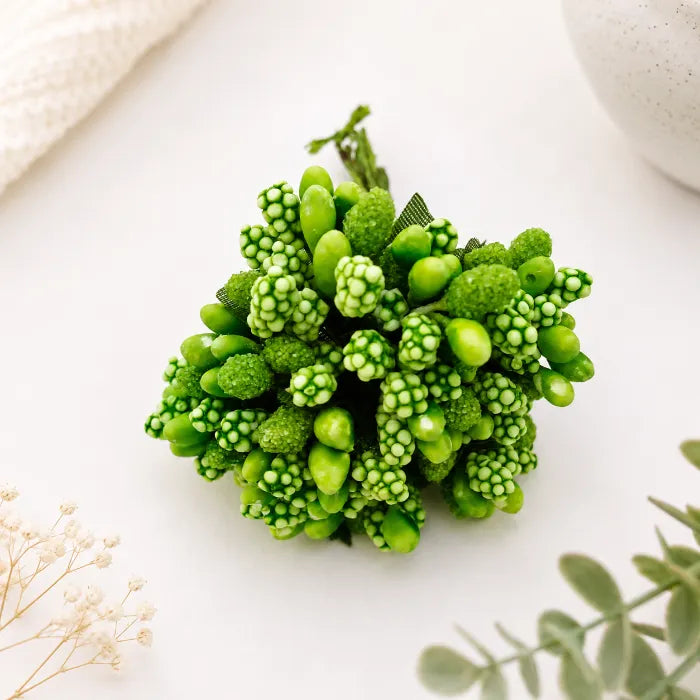 Artificial Pollen Flowers - Green