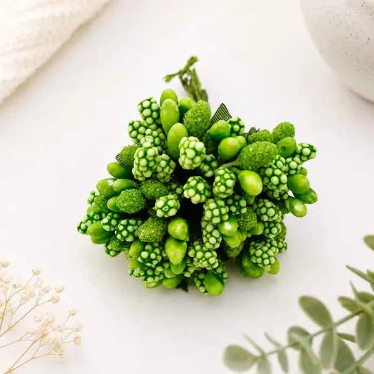 Artificial Pollen Flowers - Green