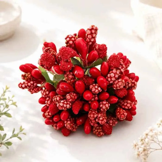 Artificial Pollen Flowers - Red