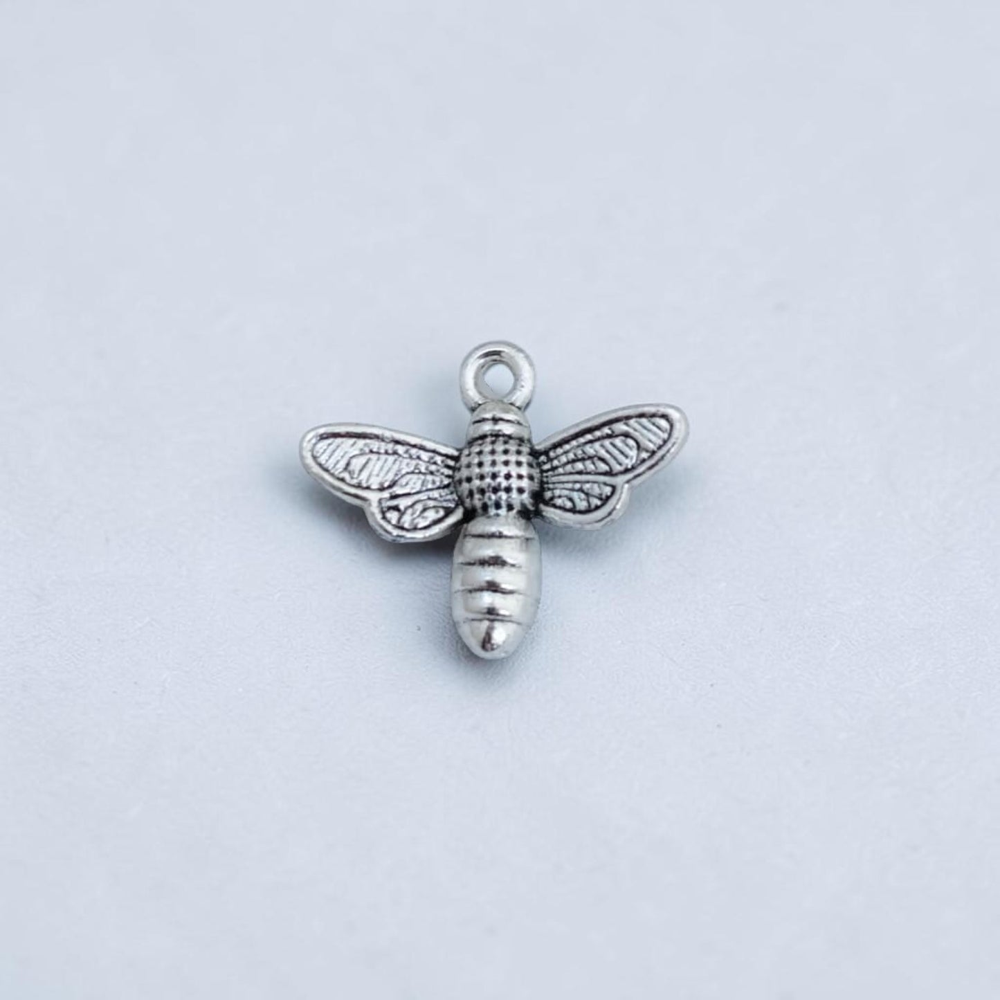 Bee Silver Metal Charms