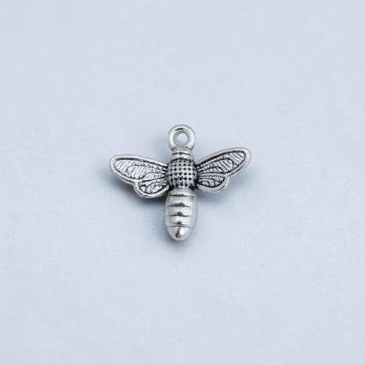 Bee Silver Metal Charms