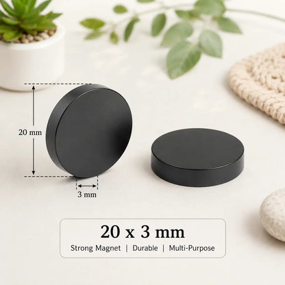 Black Neodymium Disc Magnet for Crafts, Fridge & Jewelry Making