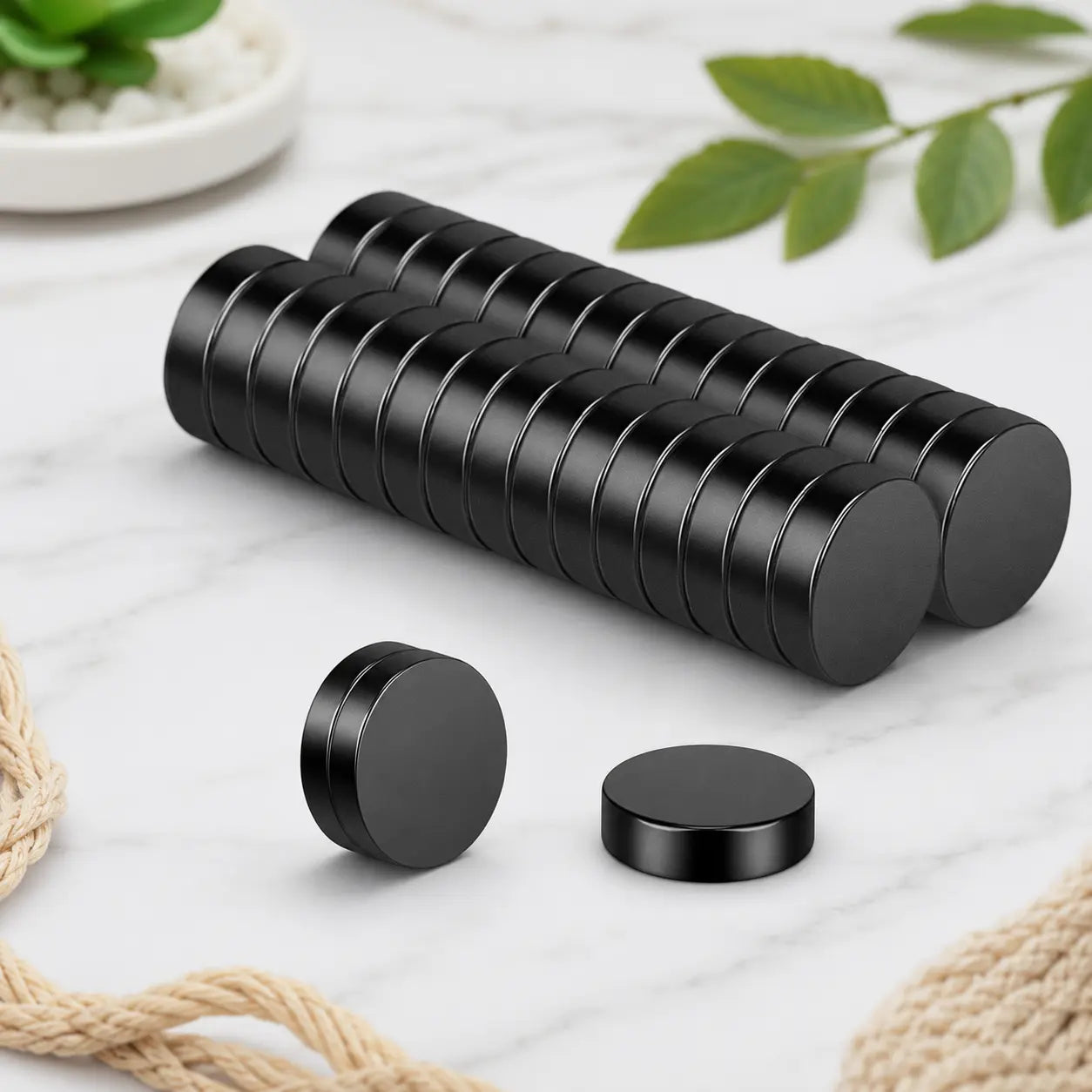 Black Neodymium Disc Magnet for Crafts, Fridge & Jewelry Making