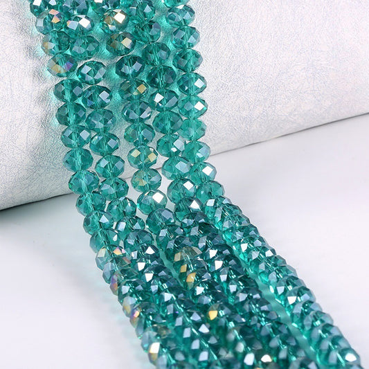 Blue Crystal Beads - 6 mm
