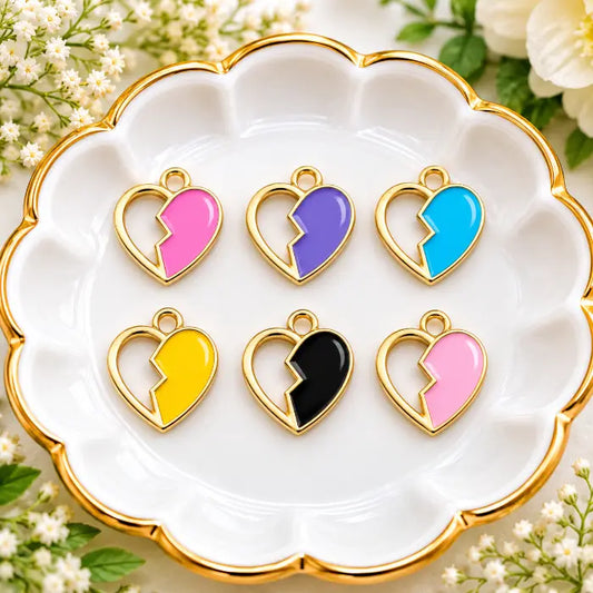 Broken Heart Charms