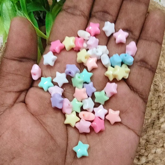 Candy Color Acrylic Star Beads