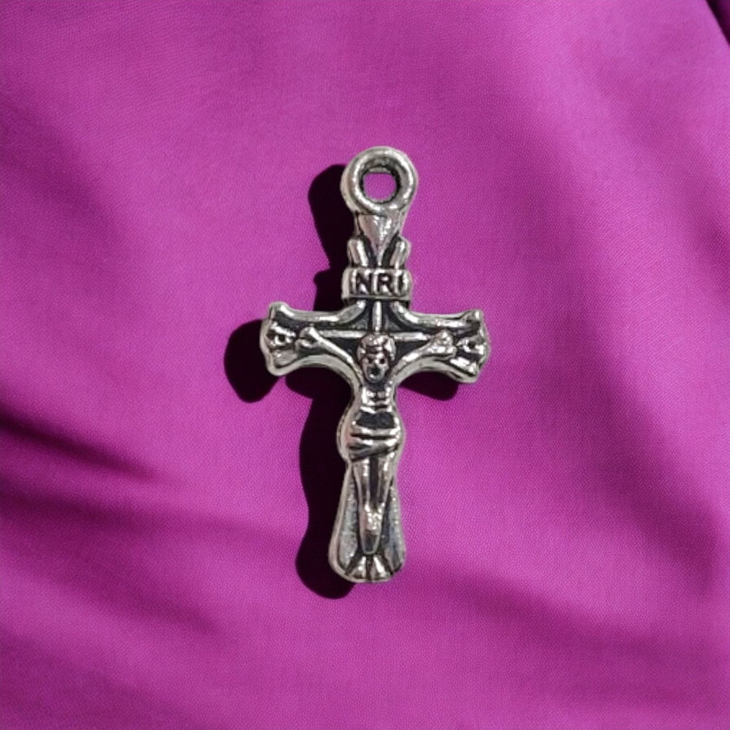 Classic Cross Silver Charm