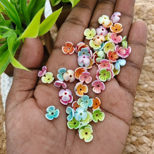 Colorful Acrylic Flower Beads