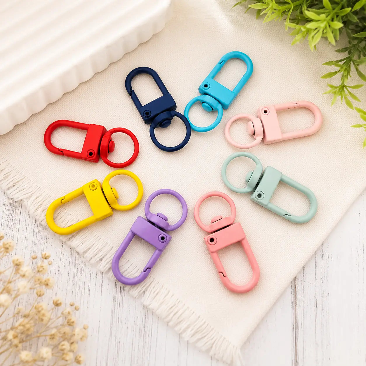Colorful Swivel Lobster Claw Clasps