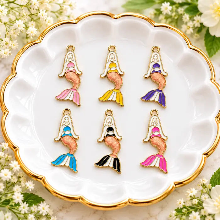 Colourful Mermaid Charms