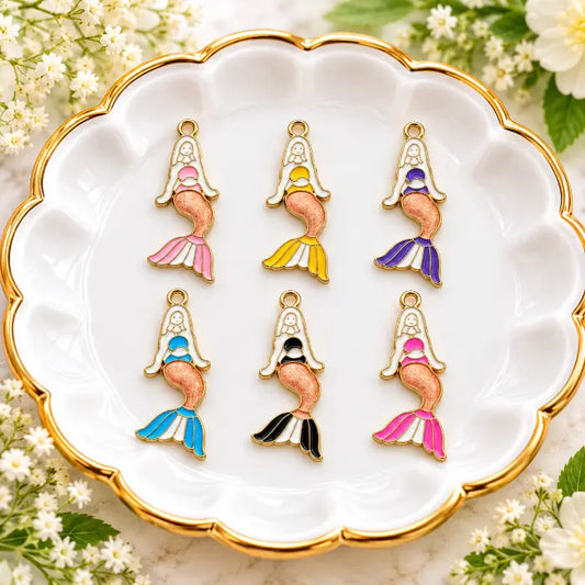 Colourful Mermaid Charms