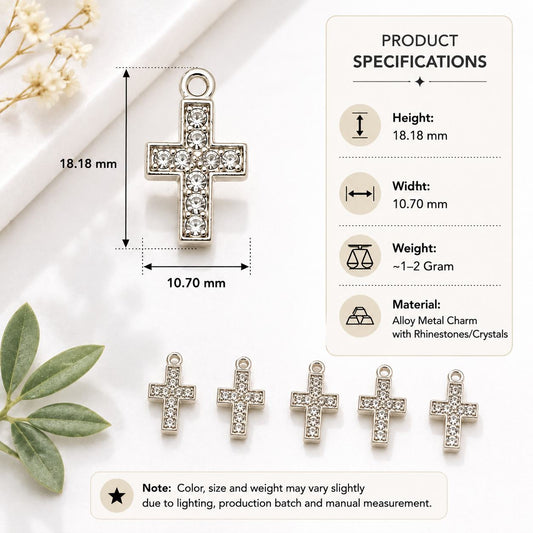 Cross Stone Charm
