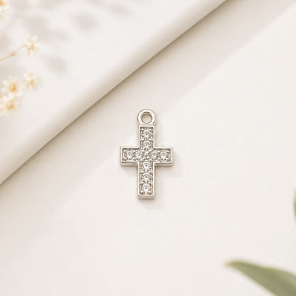 Cross Stone Charm