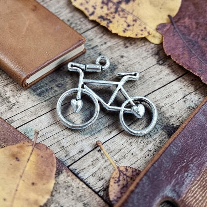 Cycle Silver Metal Charms