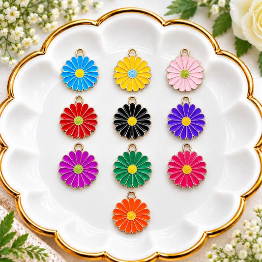 Daisy Flower Charm - 1 pc