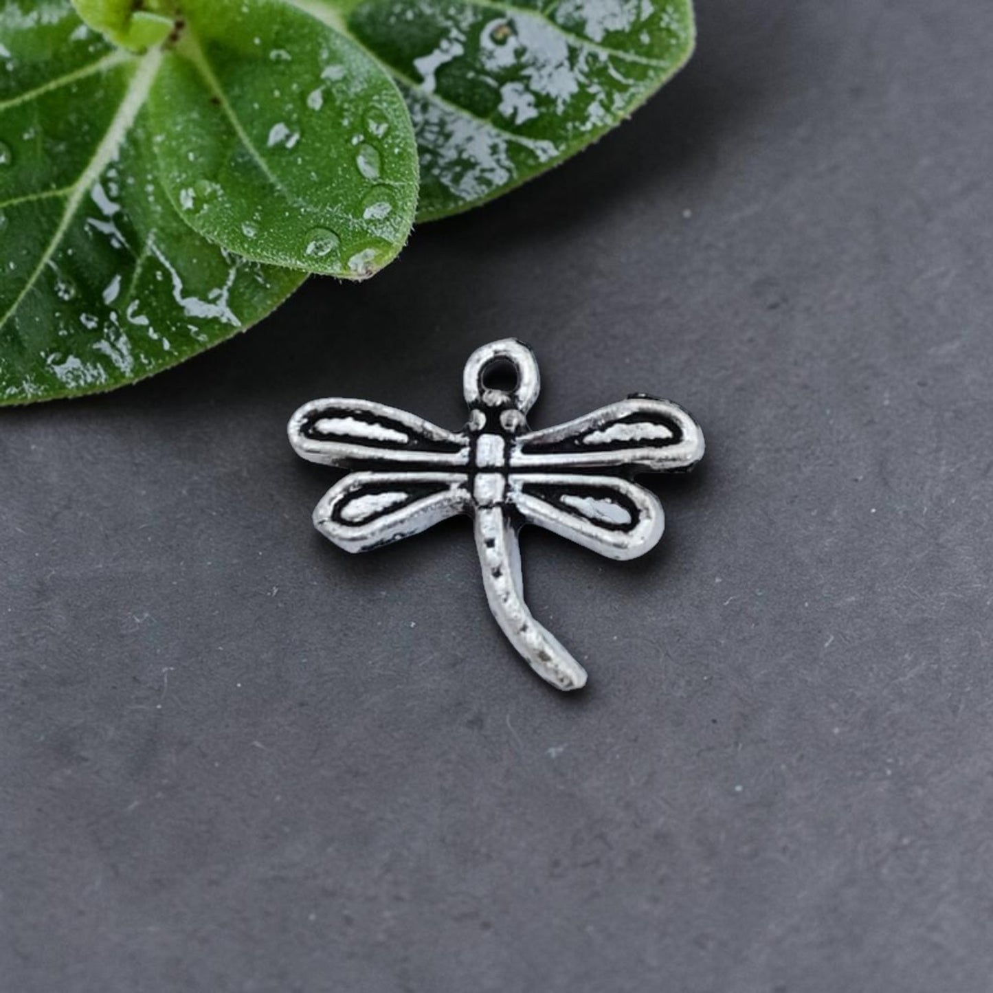 Dragonfly Silver Metal Charms