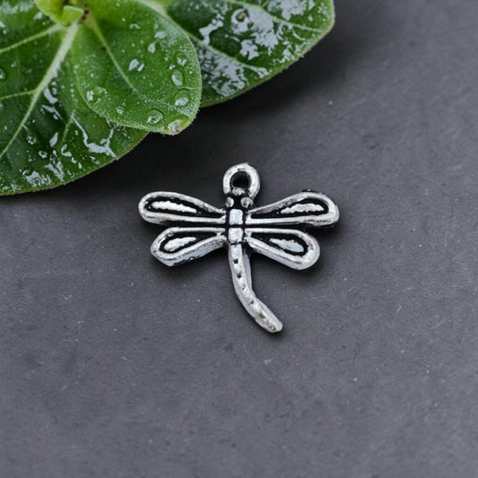 Dragonfly Silver Metal Charms