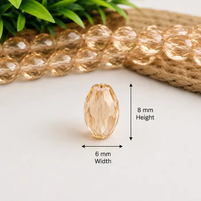 Faceted Drop Crystal Beads – EFCDCB0022
