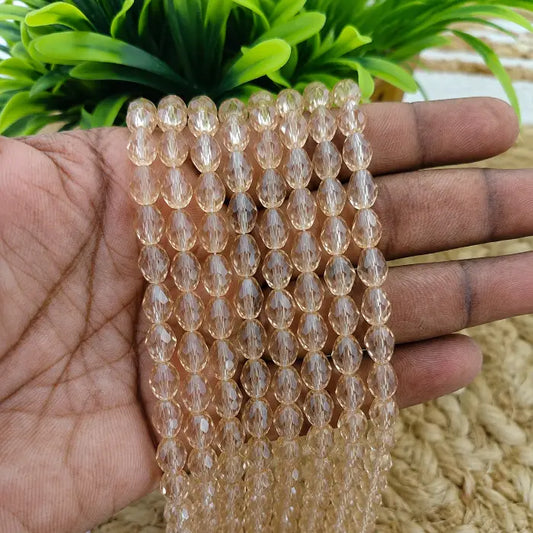 Faceted Drop Crystal Beads – EFCDCB0022