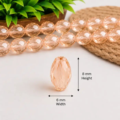 Faceted Drop Crystal Beads – EFCDCB0023