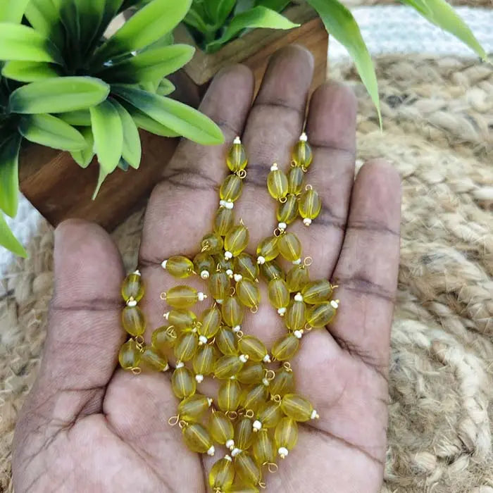 Oval Glass Crystal Hanging Beads