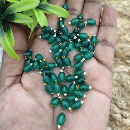 Oval Glass Crystal Hanging Beads