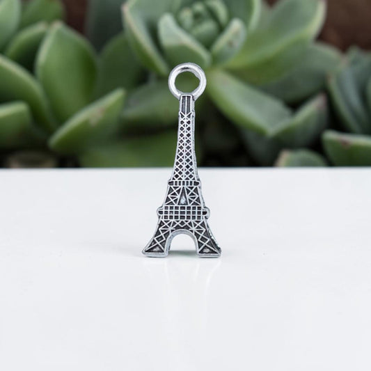 Eiffel Tower Silver Metal Charms
