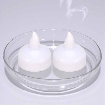 Water Sensor Floating Candle | Smokeless and Flameless Battery Operated LED Diyas - 2 Pcs
