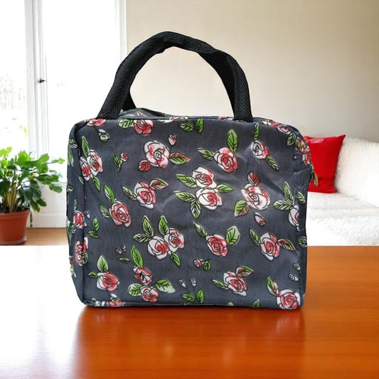 Floral Printed Insulated Leak-Proof Lunch bag for Kids