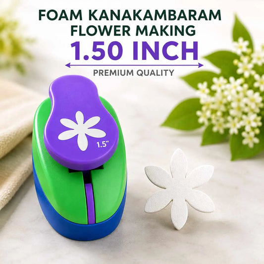 Foam Kanakambaram Flower Making Punch Machine / Cutter