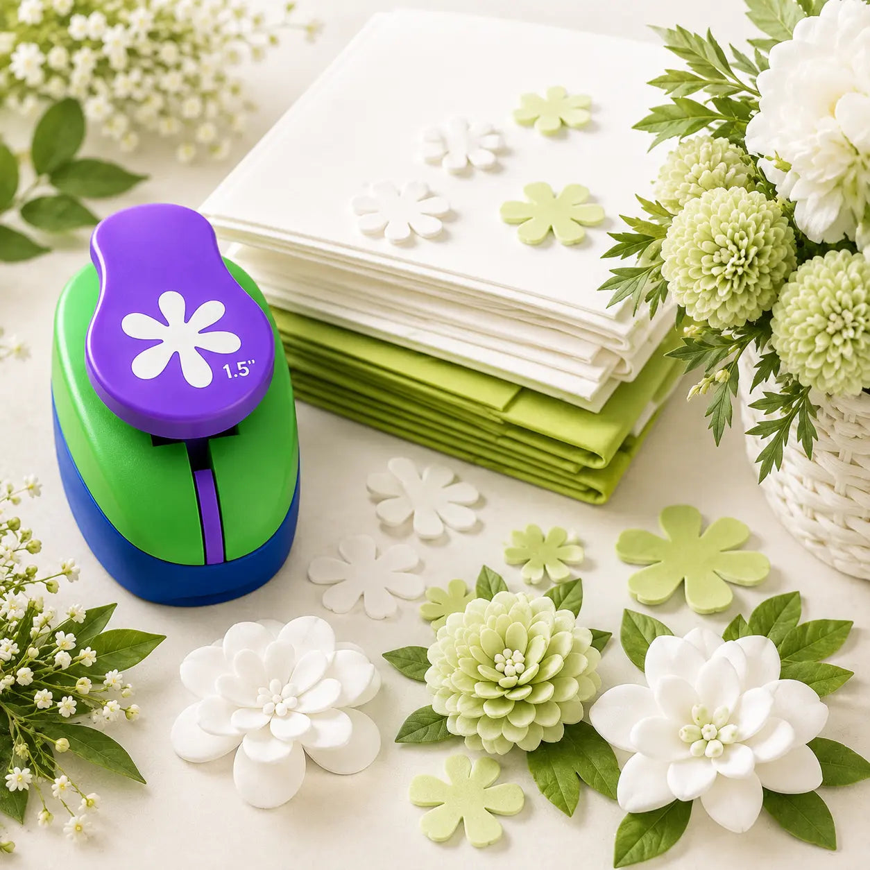 Foam Kanakambaram Flower Making Punch Machine  - 1.5 Inch