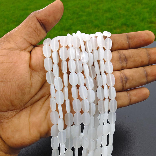 Tablet Beads for Aari, Embroidery and Jewellery Making – Foggy White